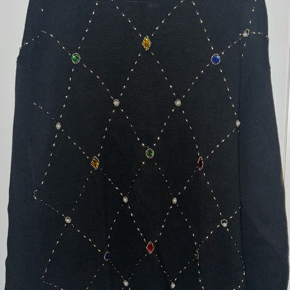 Vintage O.H.I jeweled sweater - Picture 2 of 4